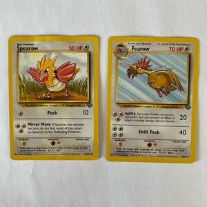 Vintage Pokemon Spearow & Fearow Playing Card